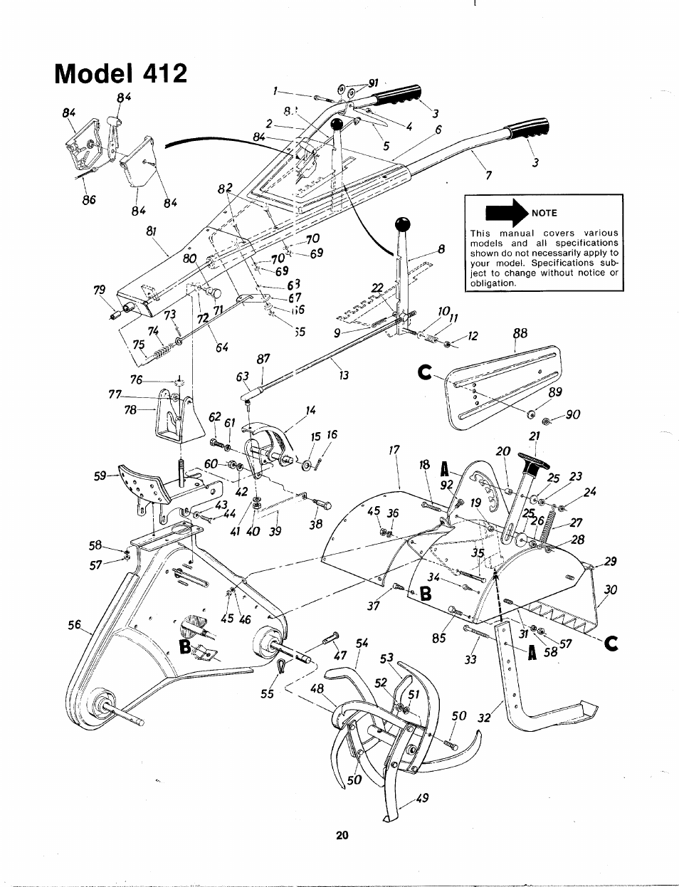Model 412 | MTD 214-412-000 User Manual | Page 20 / 26