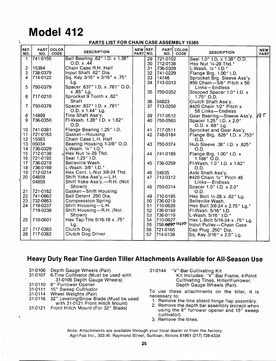 Model 412 | MTD 214-412-000 User Manual | Page 25 / 26