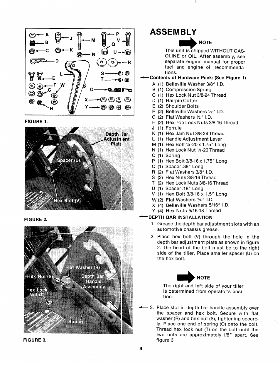 Assembly, Note | MTD 214-412-000 User Manual | Page 4 / 26