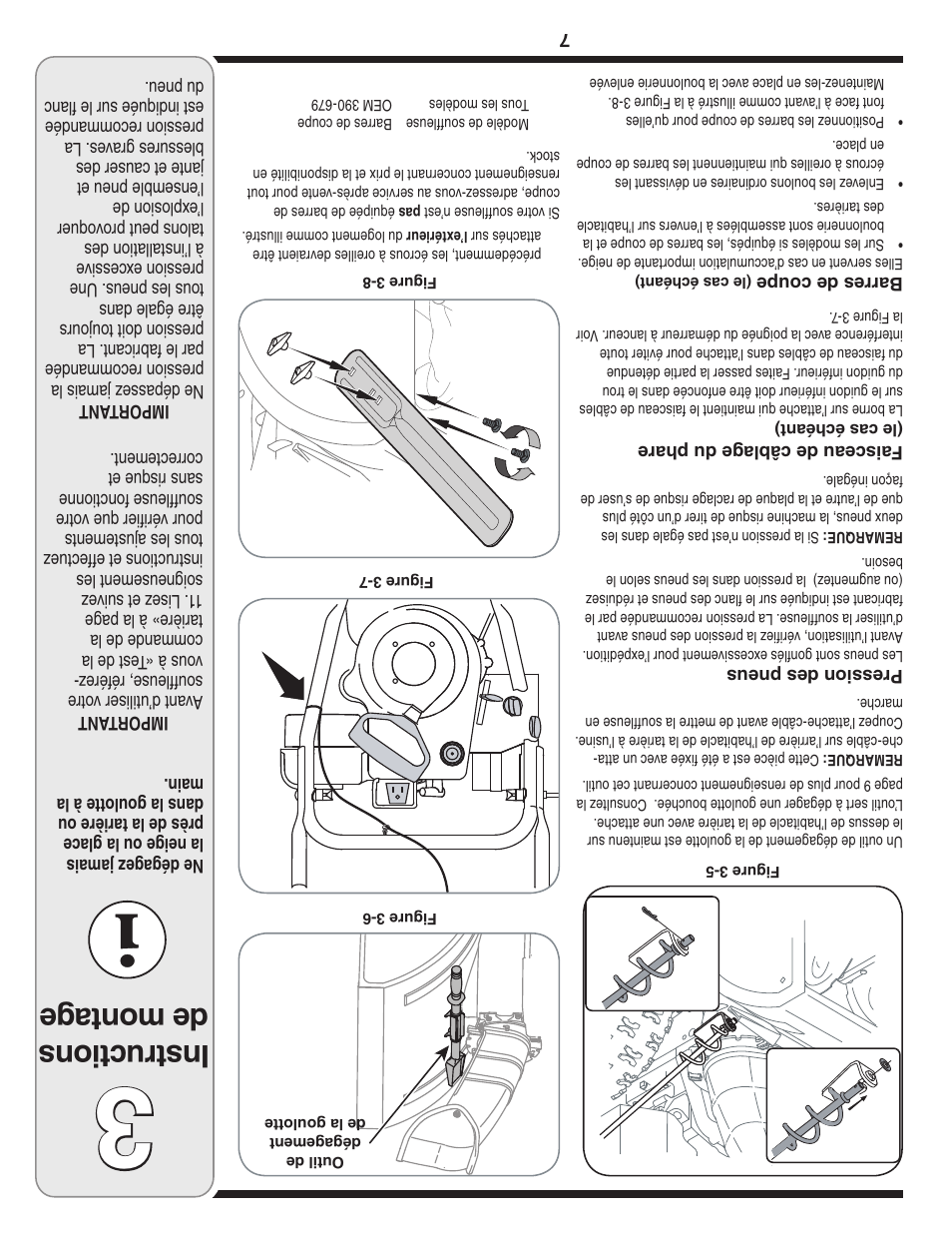Ins tru ctio ns de mon tag e | MTD 769-03244 User Manual | Page 46 / 52
