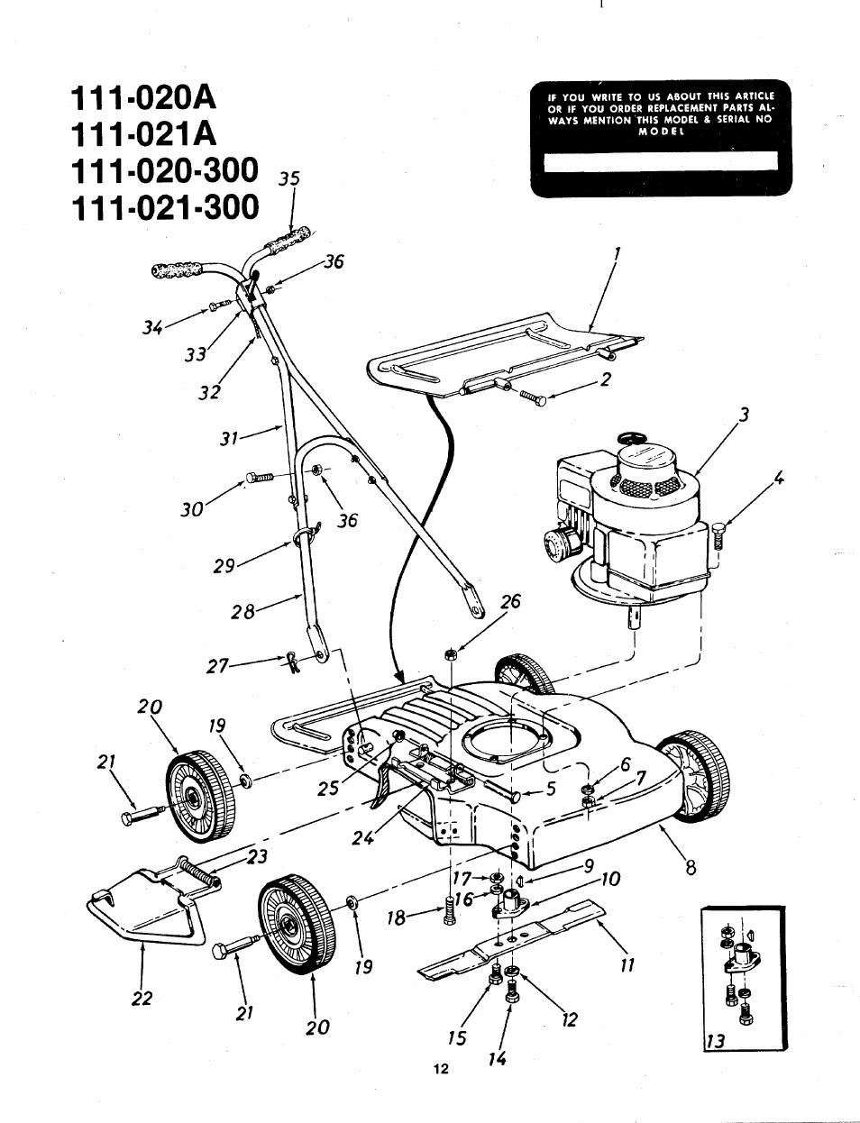 MTD 111-020-300 User Manual | Page 12 / 14