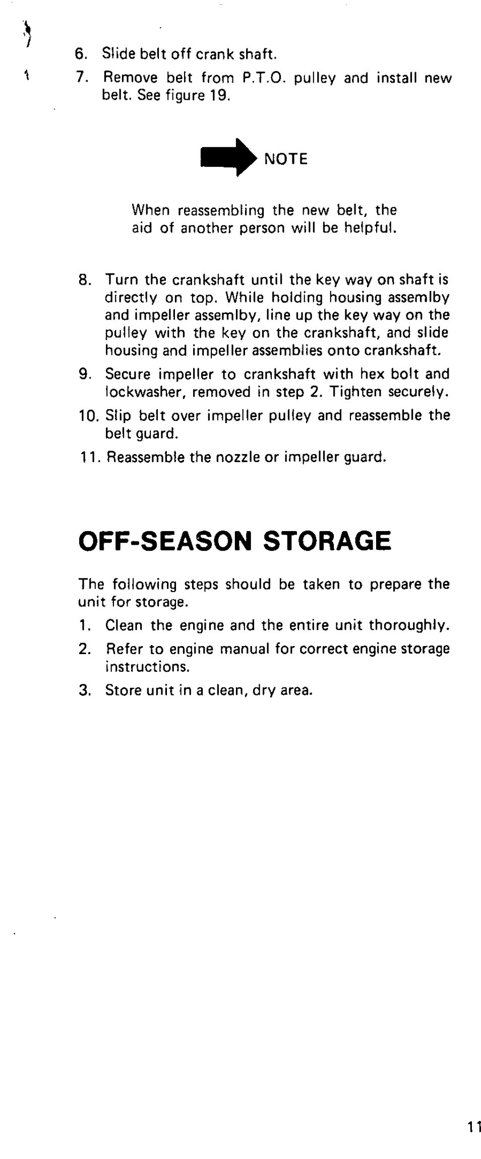 Off-season storage | MTD 243-689A User Manual | Page 11 / 16