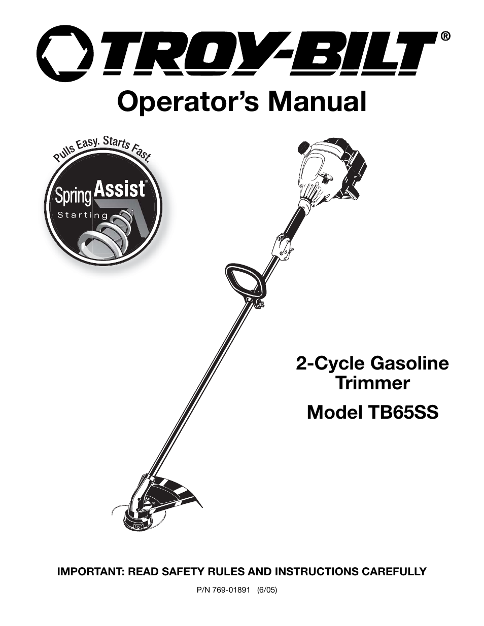 MTD TB65SS User Manual | 64 pages