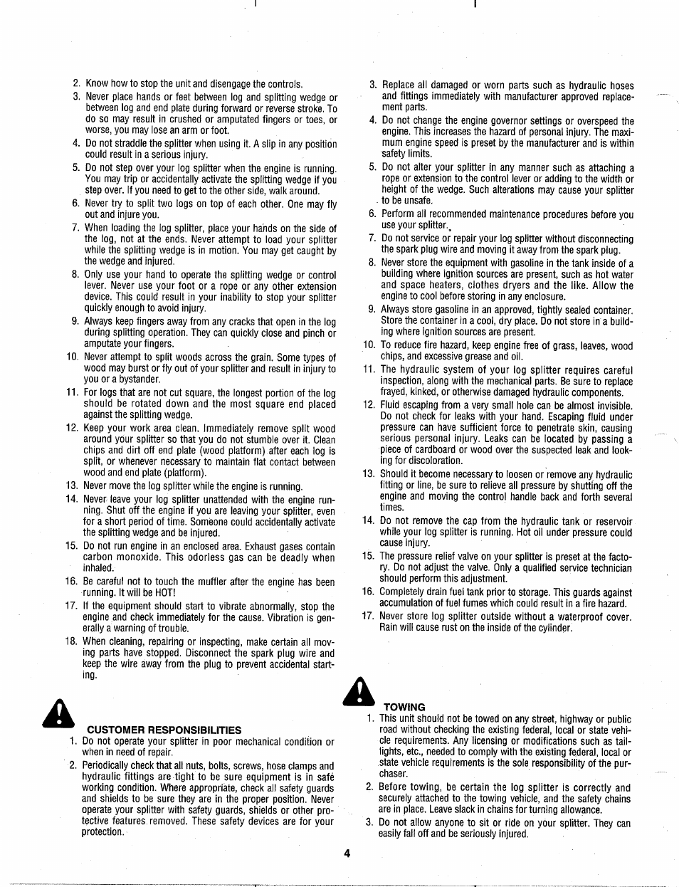 MTD 630 thru 635 User Manual | Page 4 / 16