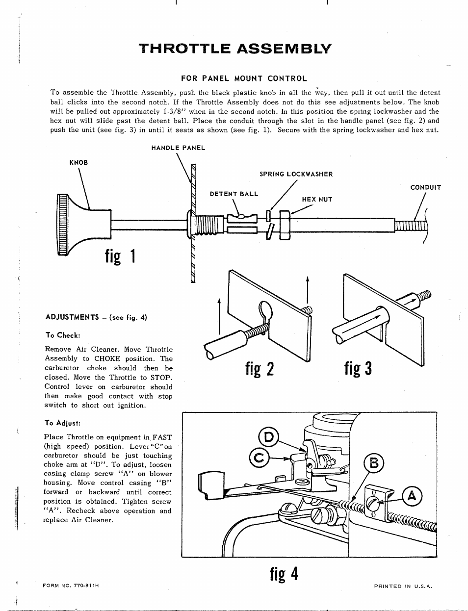 Throttle assembly | MTD 217-200 User Manual | Page 8 / 8