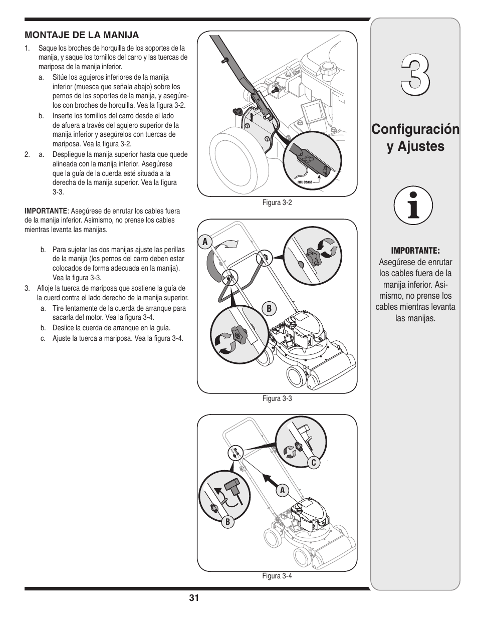 Configuración y ajustes | MTD Series 020 User Manual | Page 31 / 44