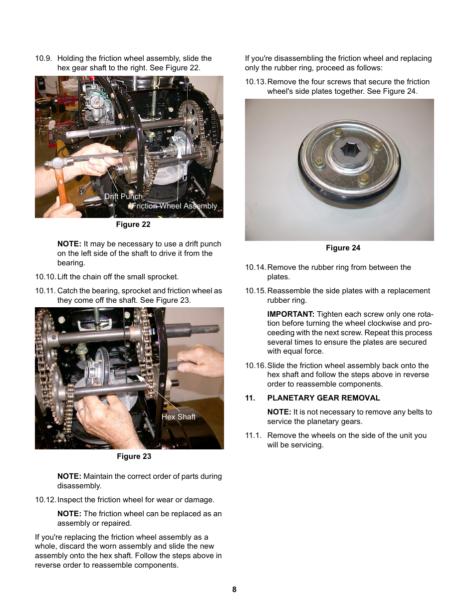 Planetary gear removal | MTD 31AE5MLG729 User Manual | Page 12 / 21