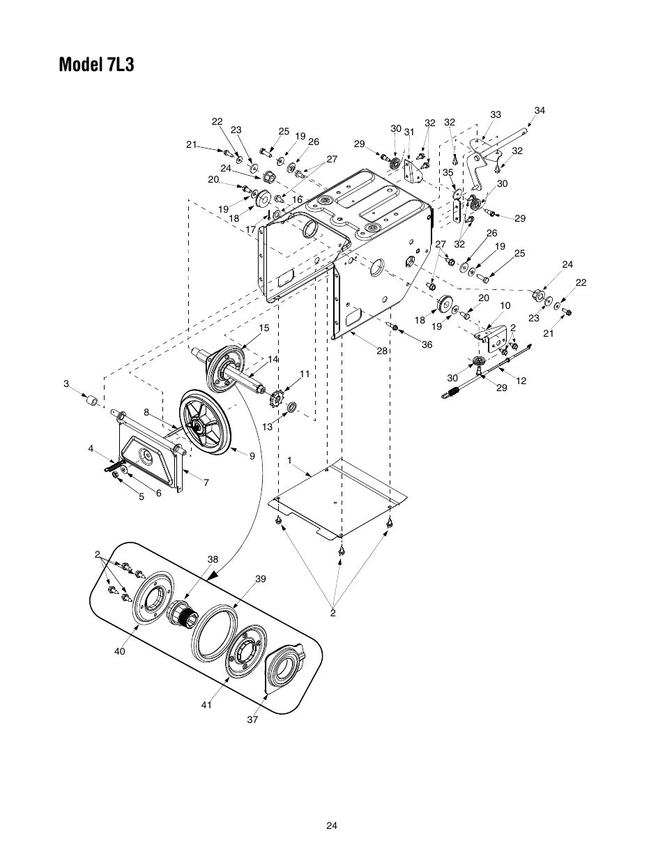 Model 7l3 | MTD 31AH7S3G701 User Manual | Page 24 / 28