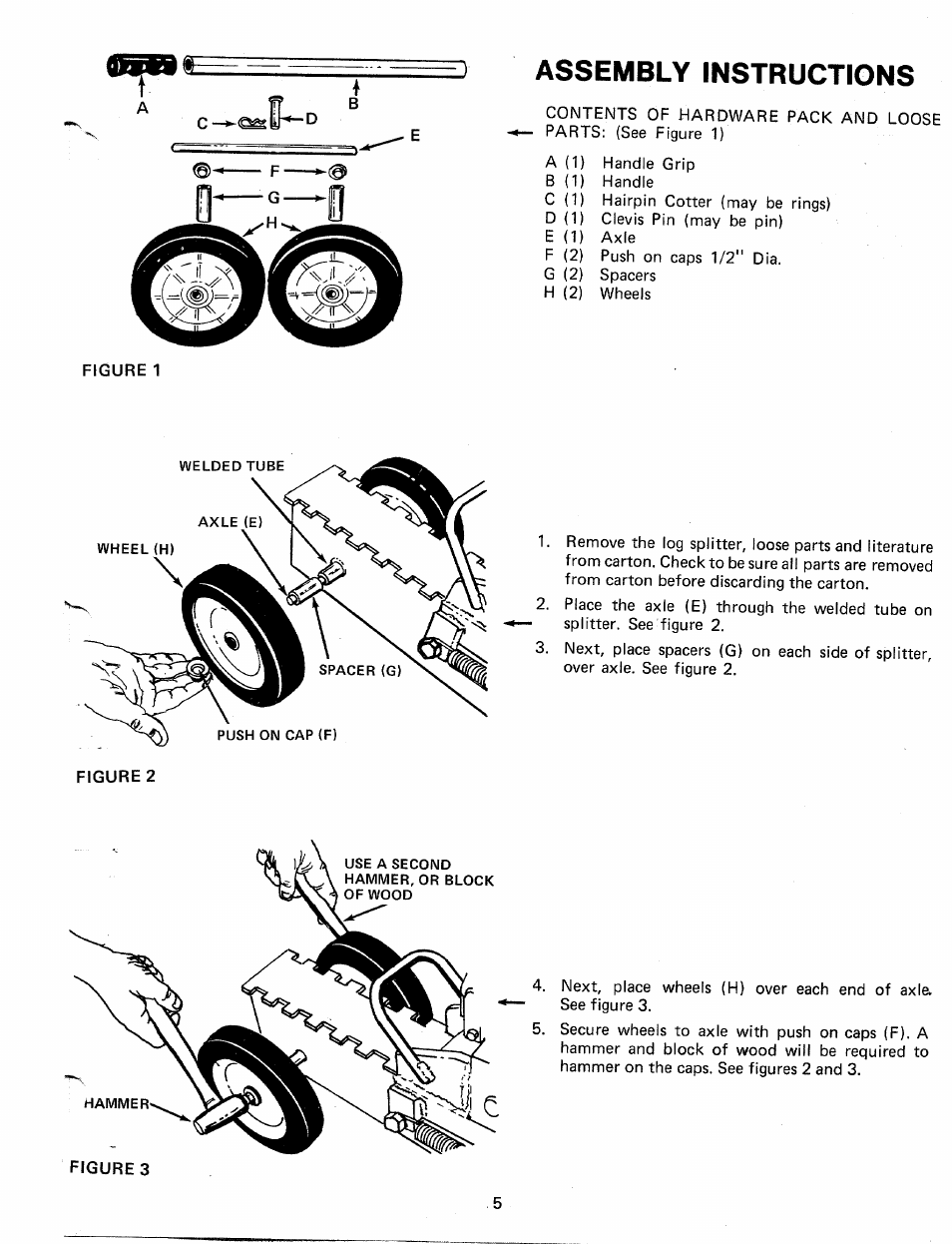 Assembly instructions | MTD 24632-8 User Manual | Page 5 / 10