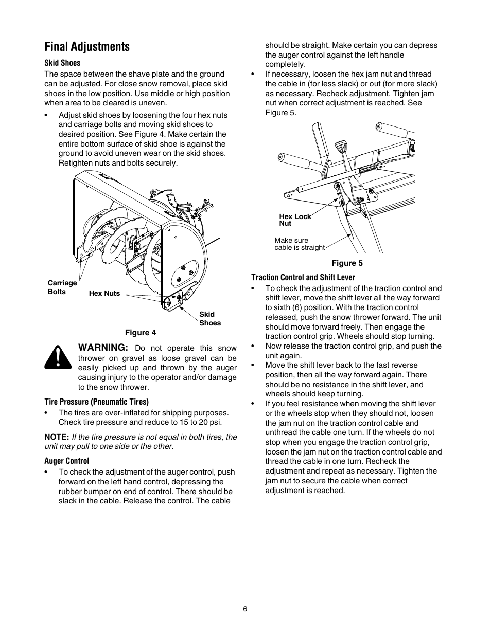 Final adjustments | MTD 640 User Manual | Page 6 / 24