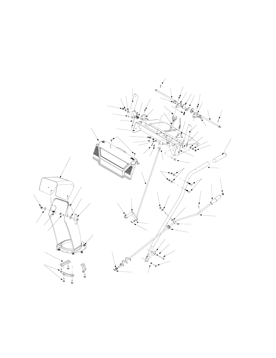 Handle assembly | MTD E600E User Manual | Page 22 / 28