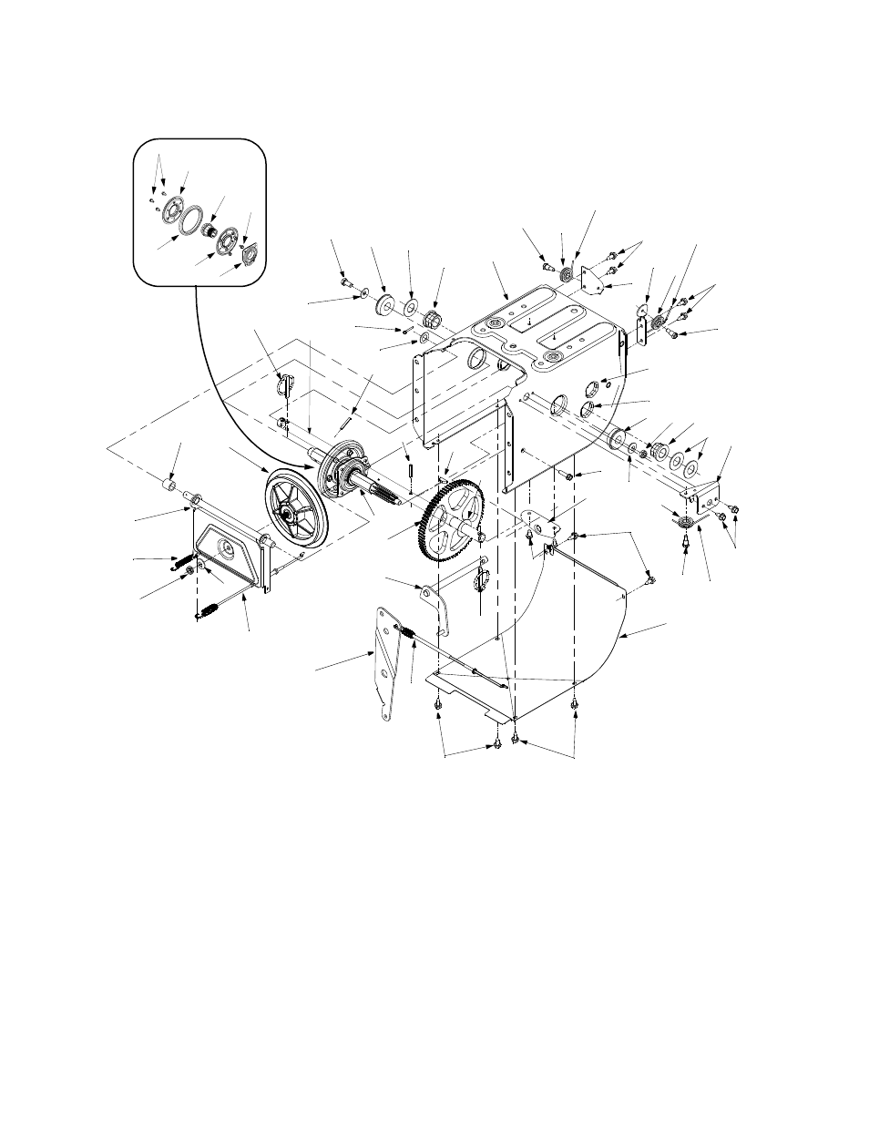 Frame assembly | MTD E600E User Manual | Page 24 / 28