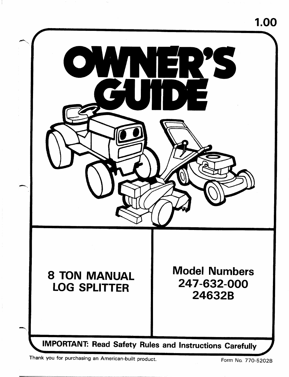 MTD 24632B User Manual | 10 pages
