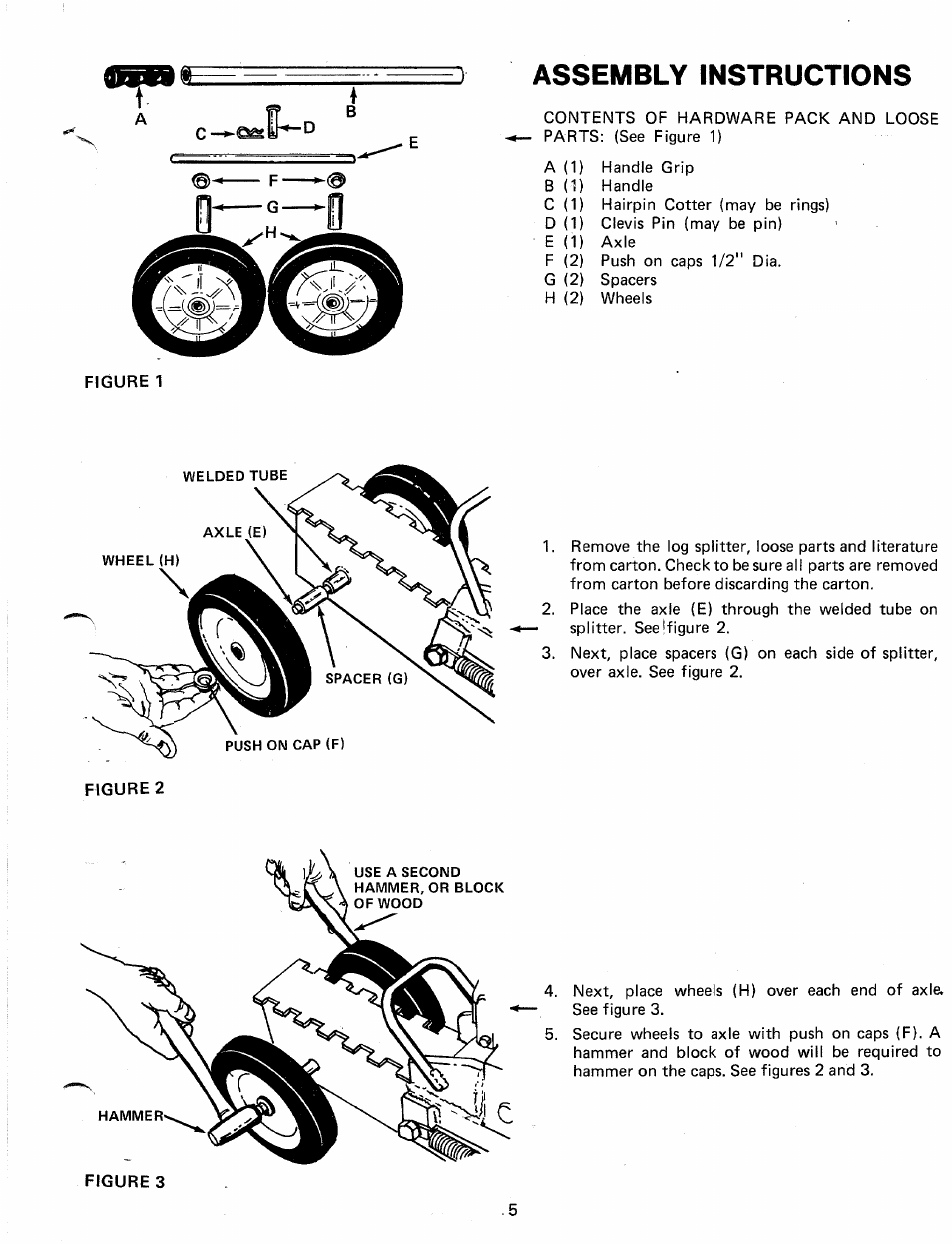 Assembly instructions | MTD 24632B User Manual | Page 5 / 10