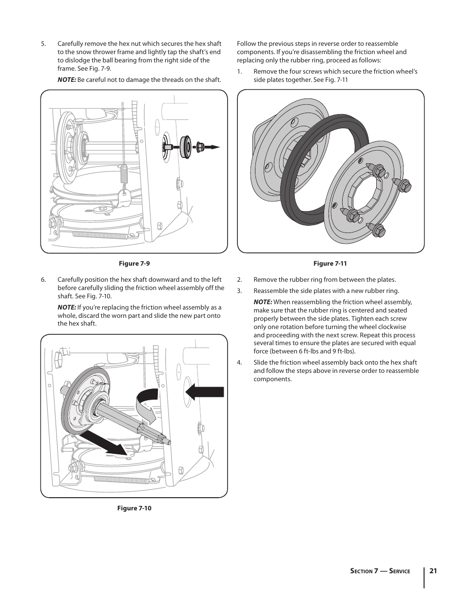MTD L Style 600-Series User Manual | Page 21 / 24