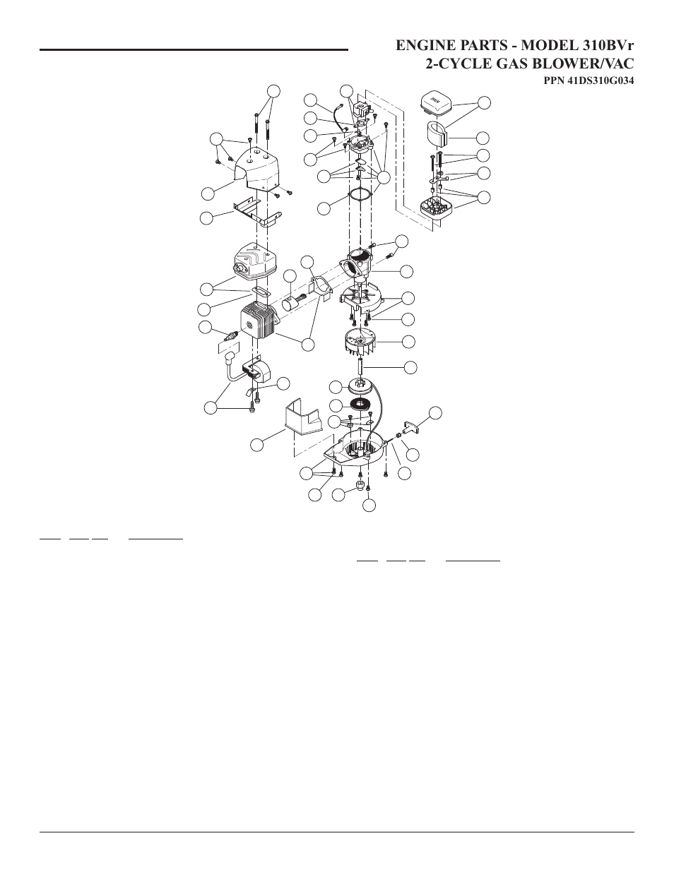 MTD 310BVr User Manual | 2 pages