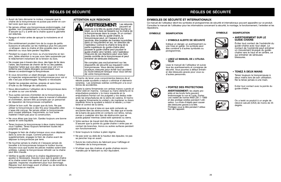 Avertissement, Règles de sécurité | MTD PS User Manual | Page 27 / 68