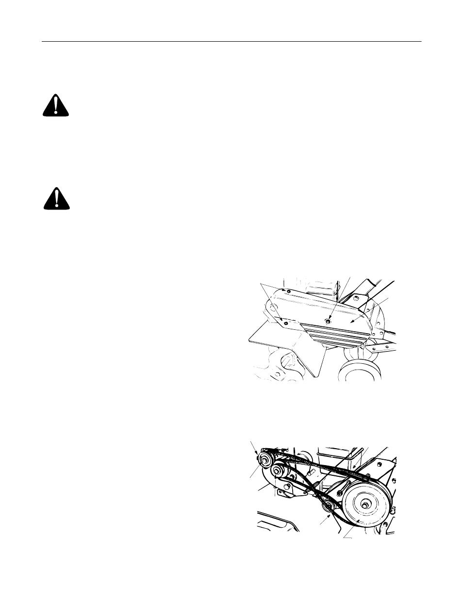 Lubrication, Trouble shooting, Engine | Cleaning the tine area, Belt removal and replacement | MTD 390 Shown User Manual | Page 13 / 24