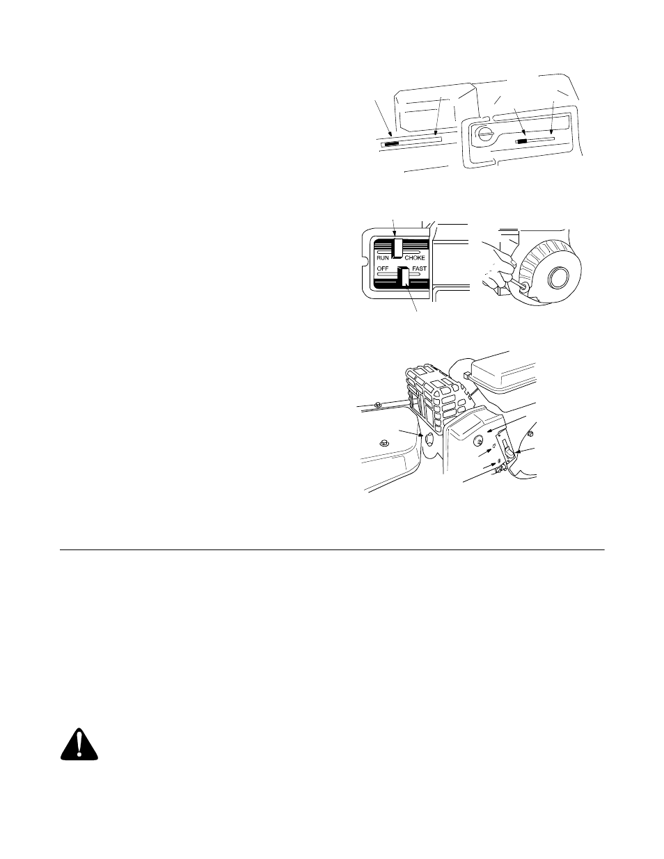 Gas and oil fill up, Starting engine | MTD 390 Shown User Manual | Page 8 / 24