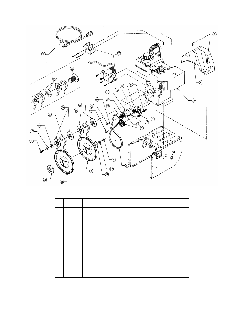 Engine and “v” belts | MTD E665E User Manual | Page 26 / 28