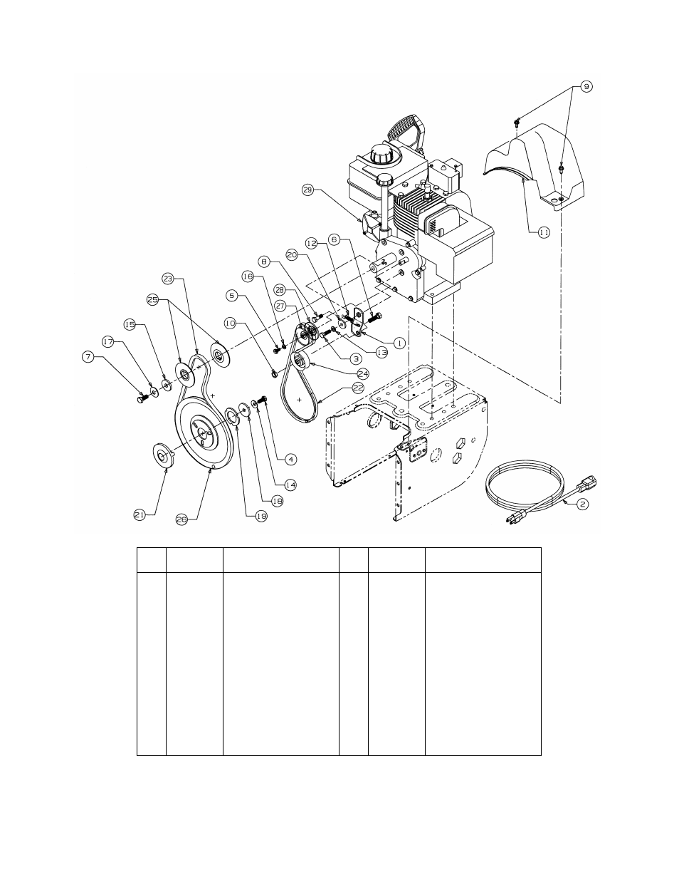 Engine and “v” belts | MTD E665E User Manual | Page 27 / 28
