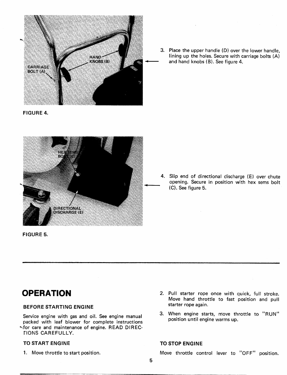 Operation | MTD 24695U User Manual | Page 5 / 12