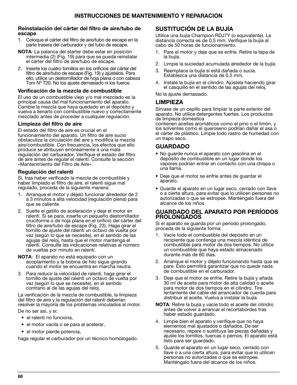 MTD 710 User Manual | Page 68 / 72