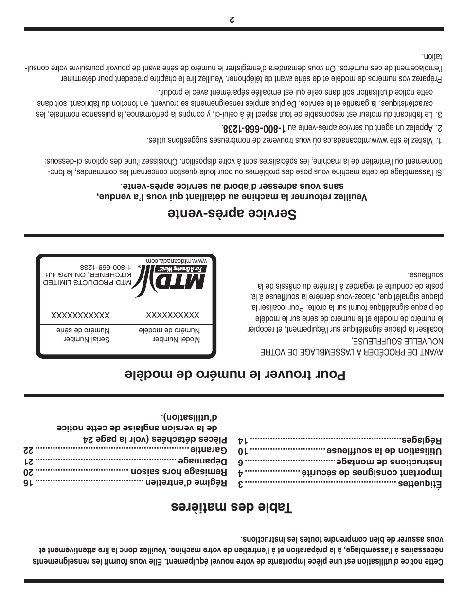 MTD 769-03342 User Manual | Page 55 / 56
