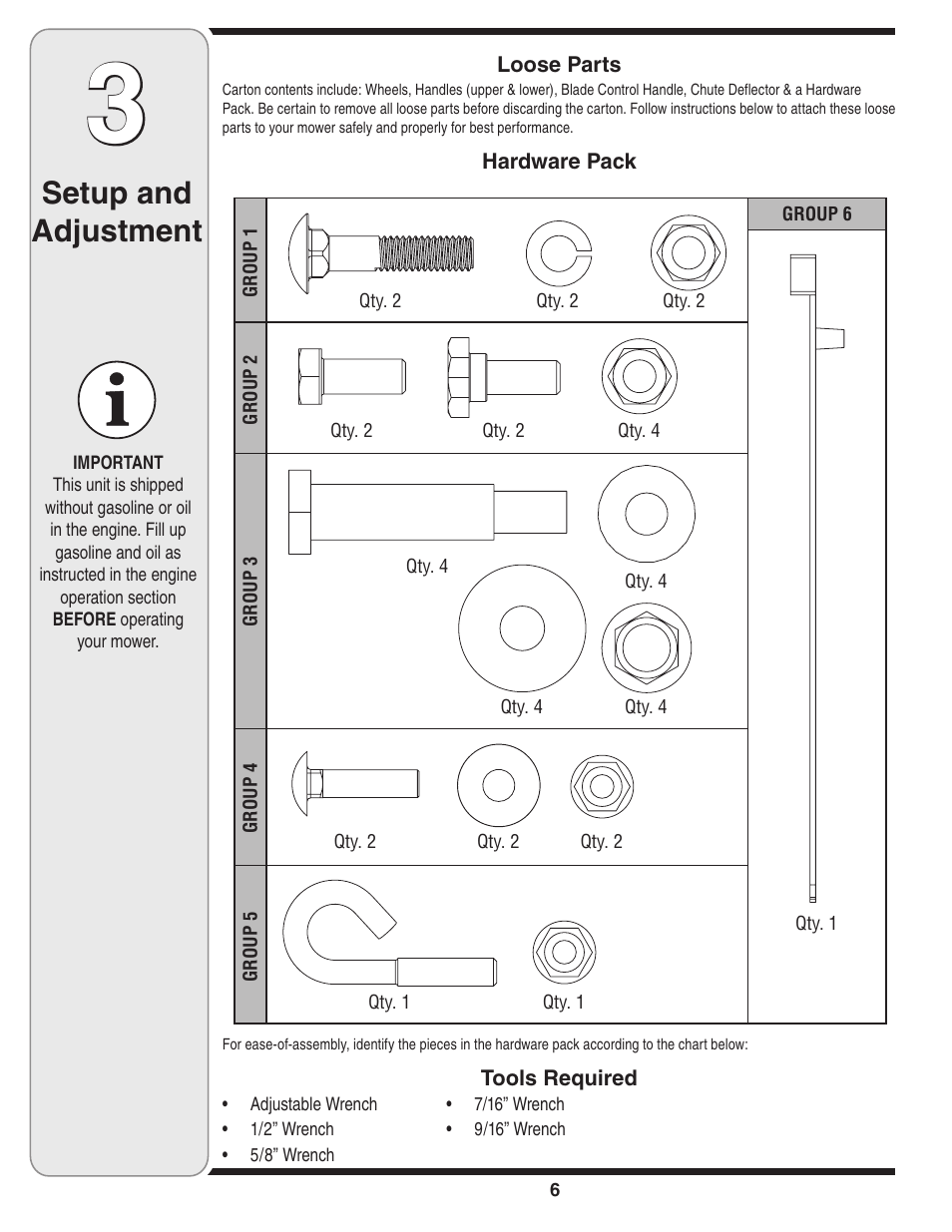 Setup and adjustment | MTD 020 Series User Manual | Page 6 / 20