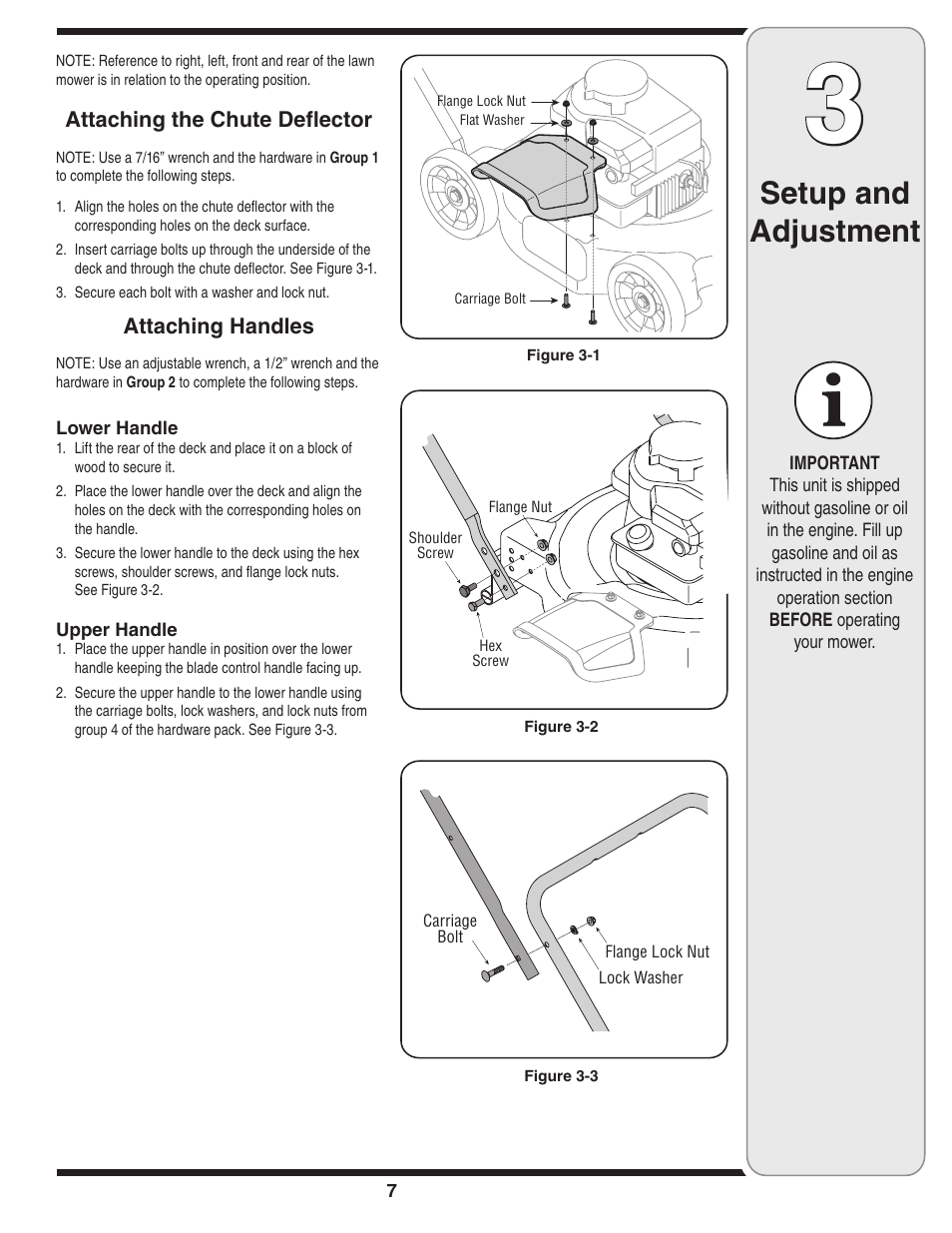 Setup and adjustment | MTD 020 Series User Manual | Page 7 / 20