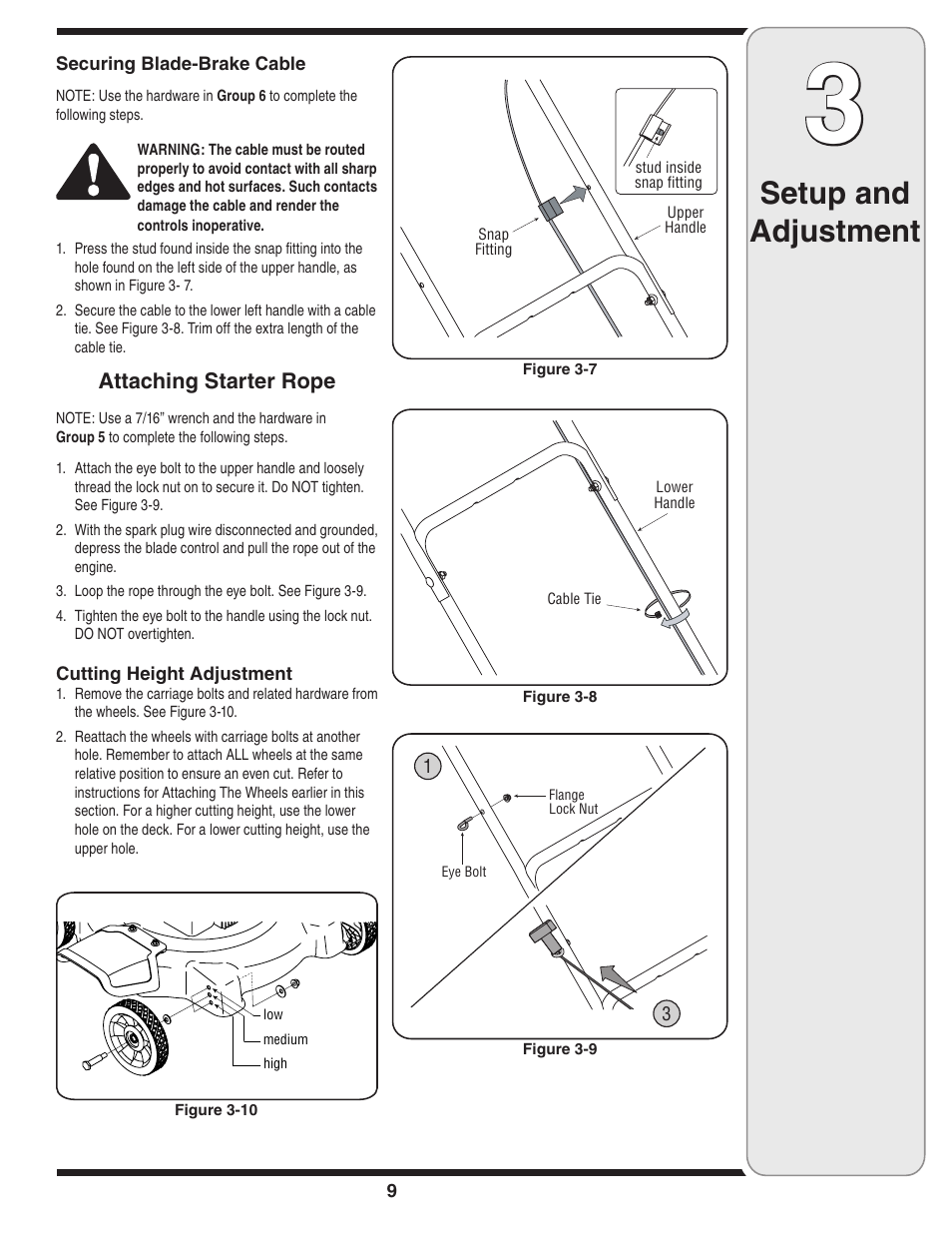 Setup and adjustment | MTD 020 Series User Manual | Page 9 / 20