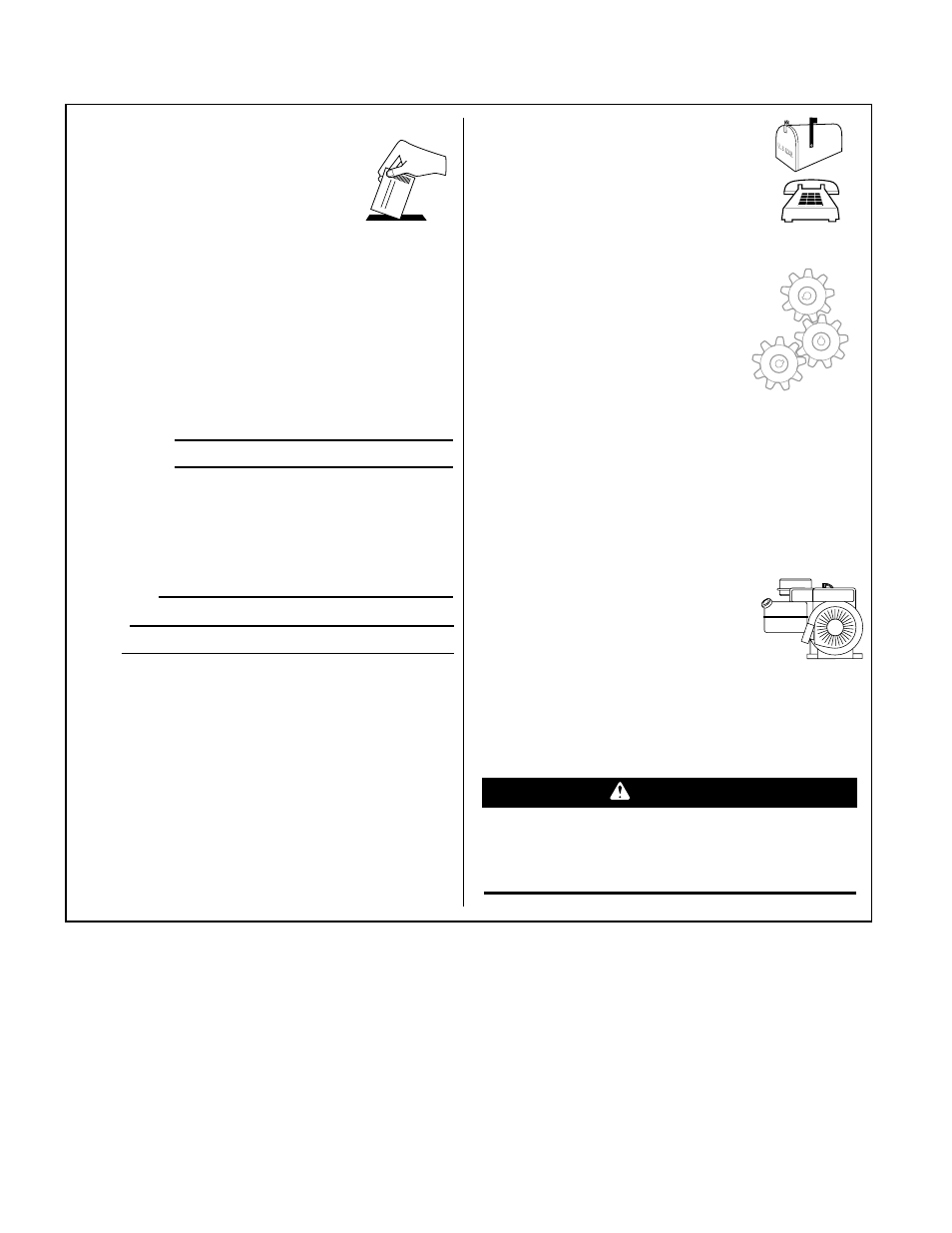 Customer service information, Warning | MTD 12211 User Manual | Page 48 / 48