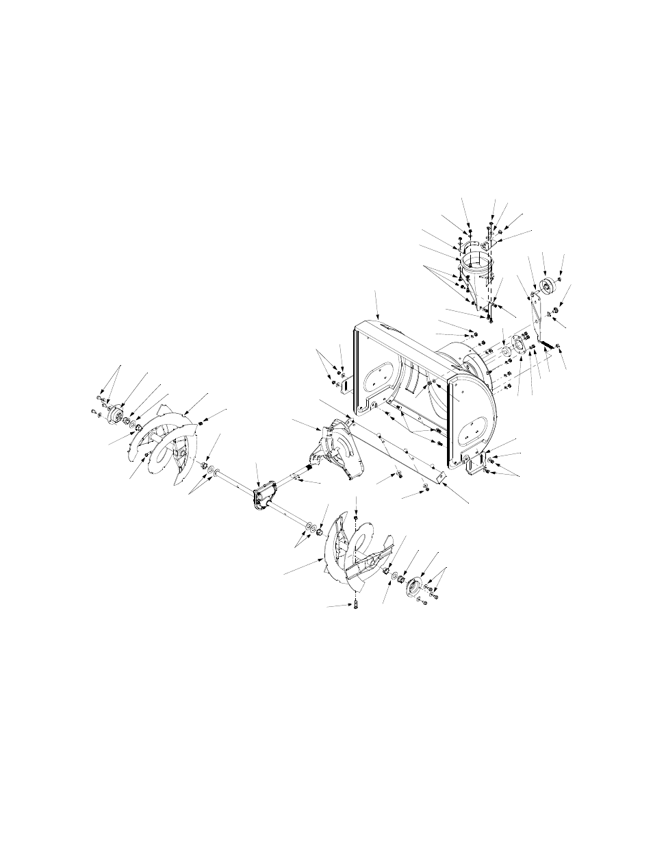 Blower housing, All models | MTD E644E User Manual | Page 21 / 32