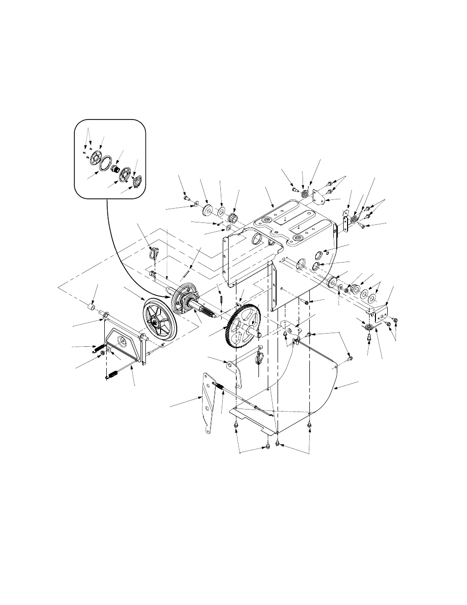 Frame assembly, All models | MTD E644E User Manual | Page 25 / 32