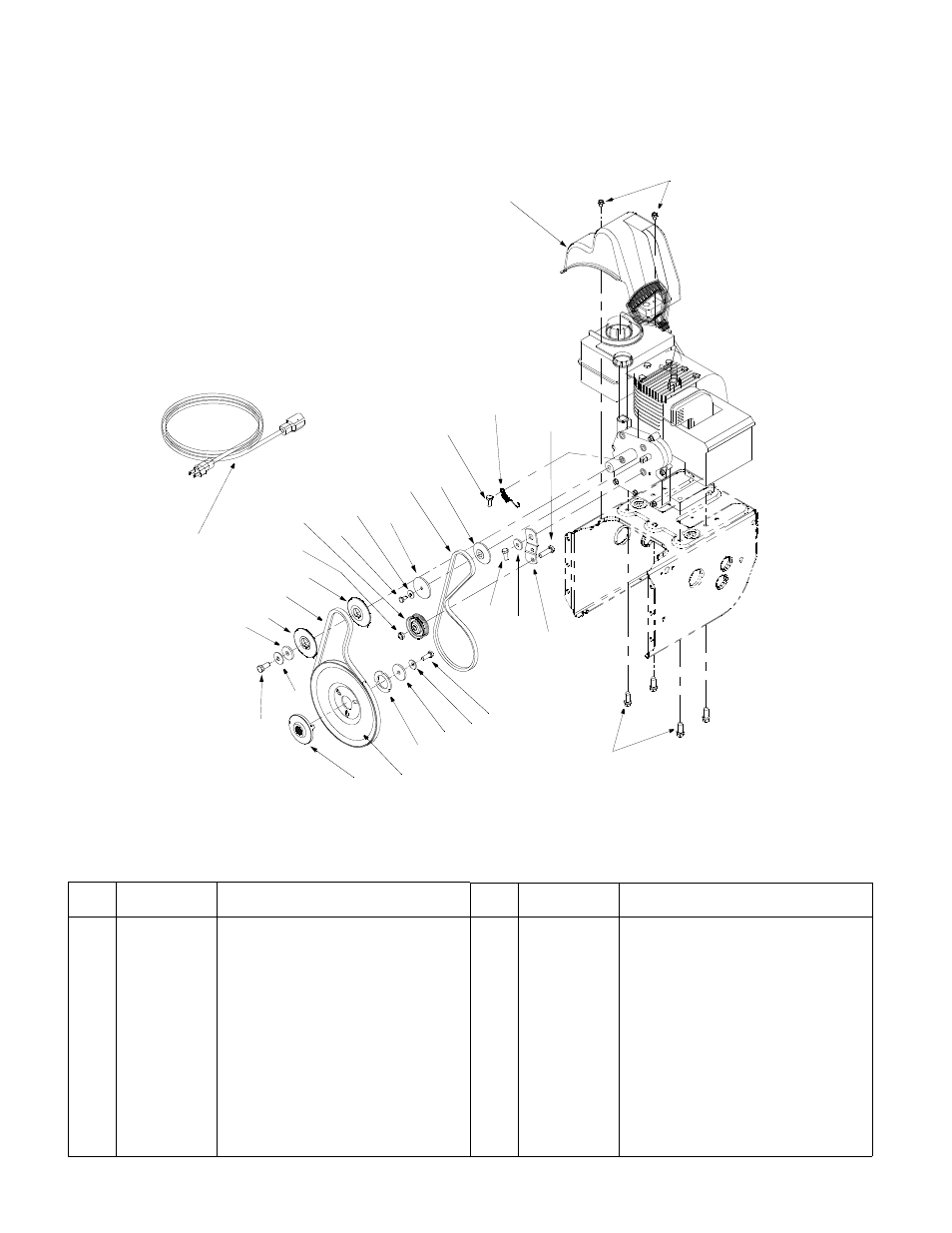 Engine and v-belts, 614e | MTD E644E User Manual | Page 27 / 32