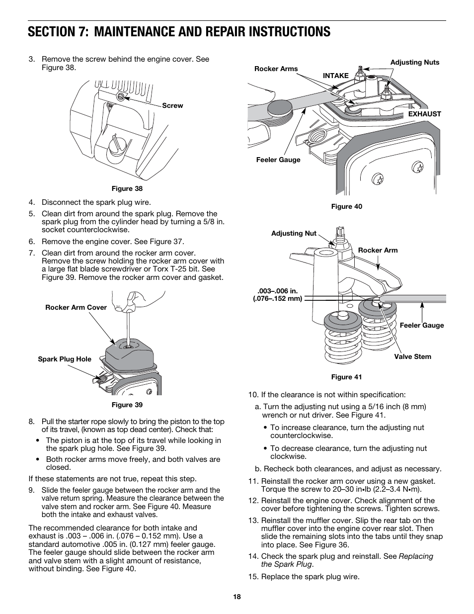 MTD MP426CS User Manual | Page 18 / 76