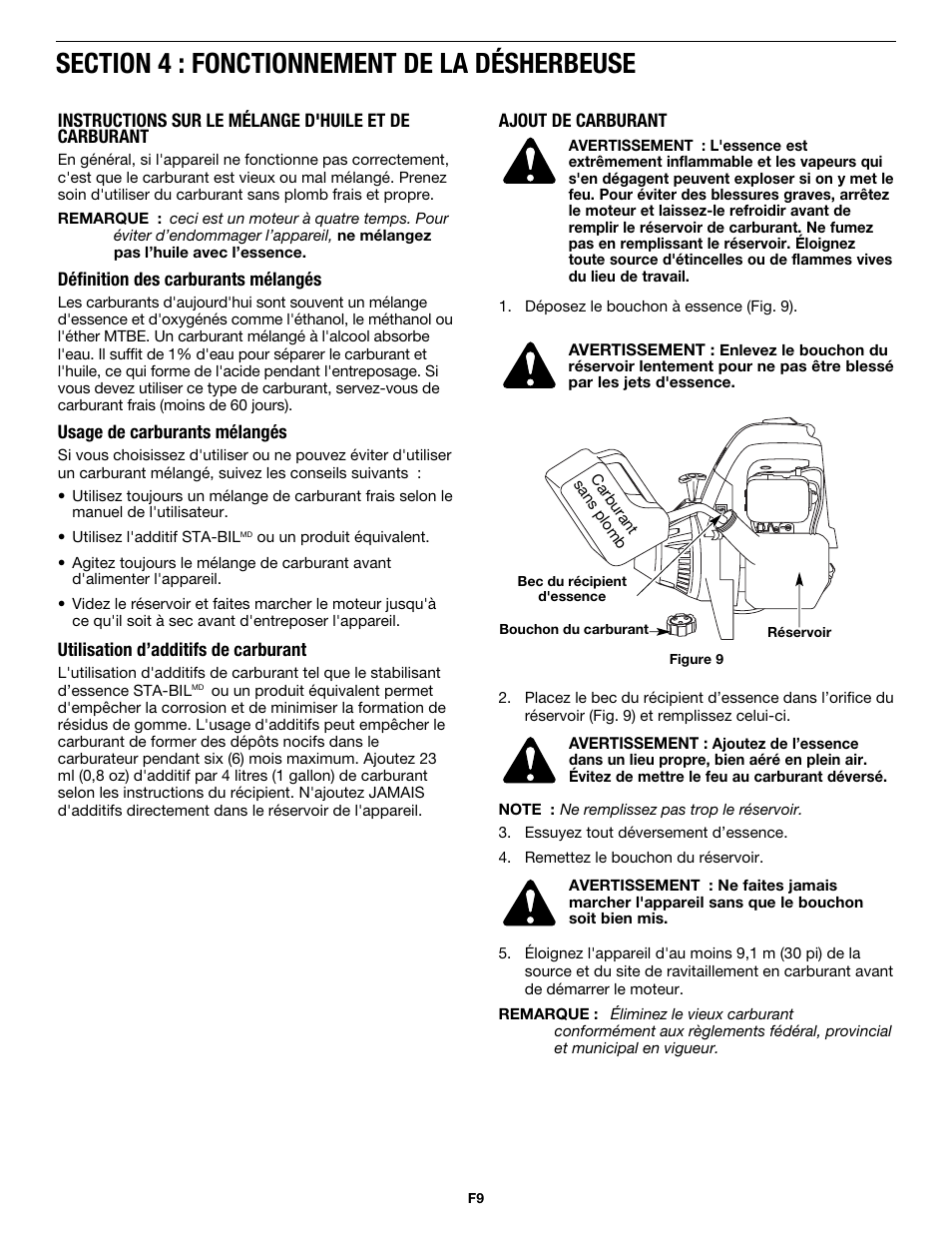 MTD MP426CS User Manual | Page 33 / 76