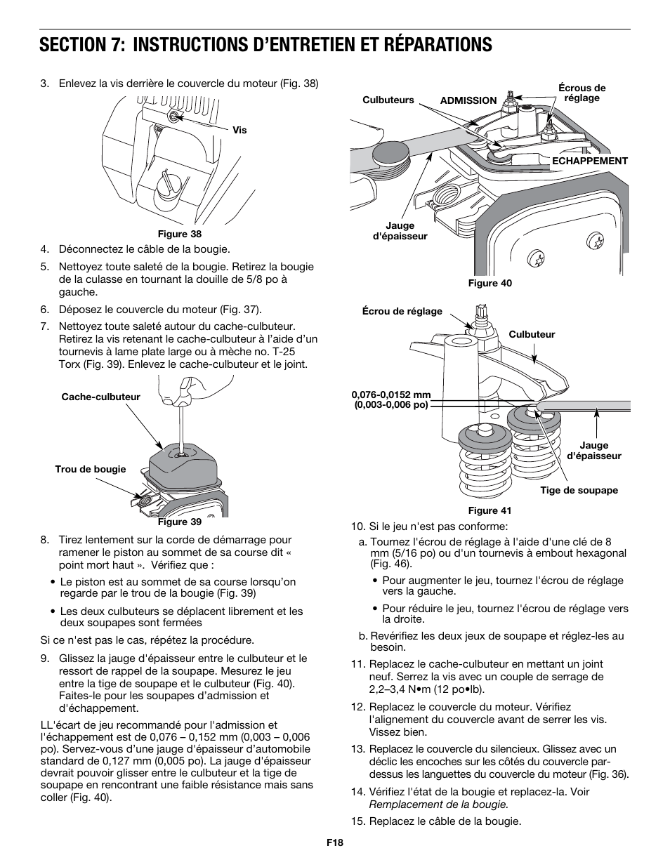 MTD MP426CS User Manual | Page 42 / 76