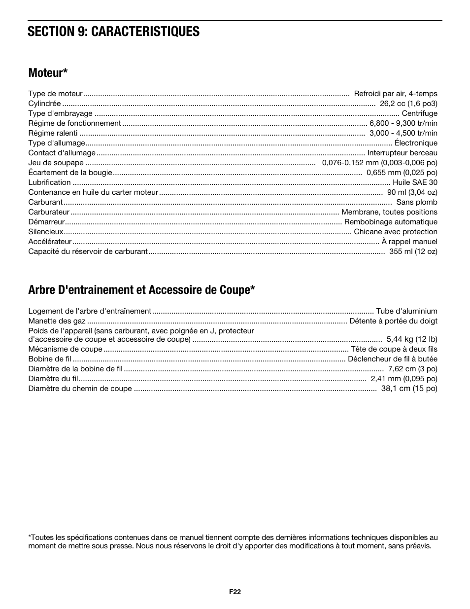 MTD MP426CS User Manual | Page 46 / 76