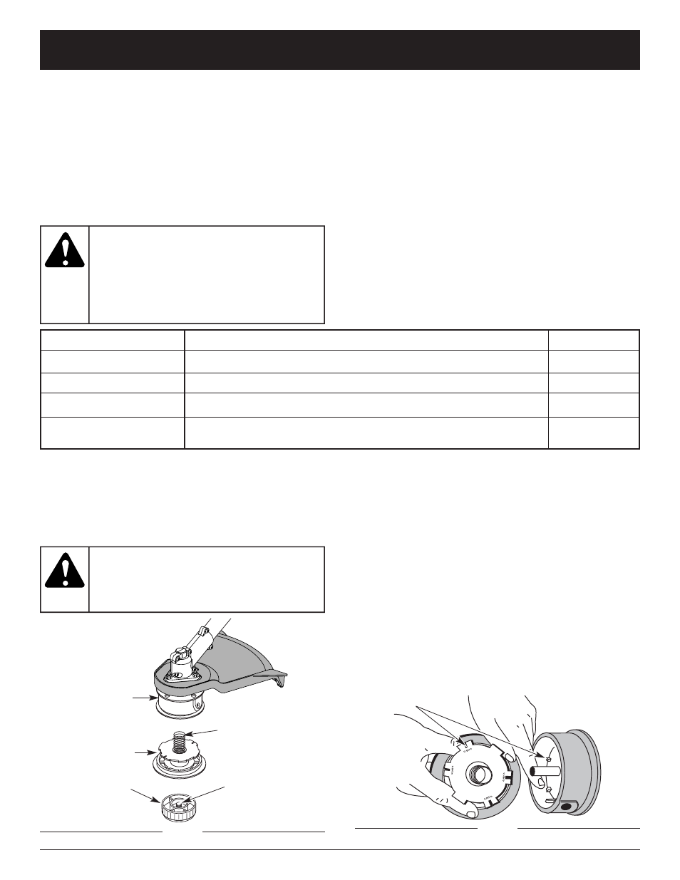 Advertencia, Instrucciones de mantenimiento y reparacion | MTD CC 3075 User Manual | Page 52 / 64
