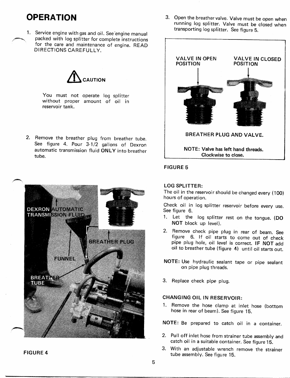 Operation | MTD 241-640A User Manual | Page 5 / 15