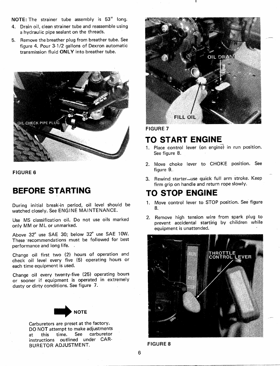 Before starting | MTD 241-640A User Manual | Page 6 / 15