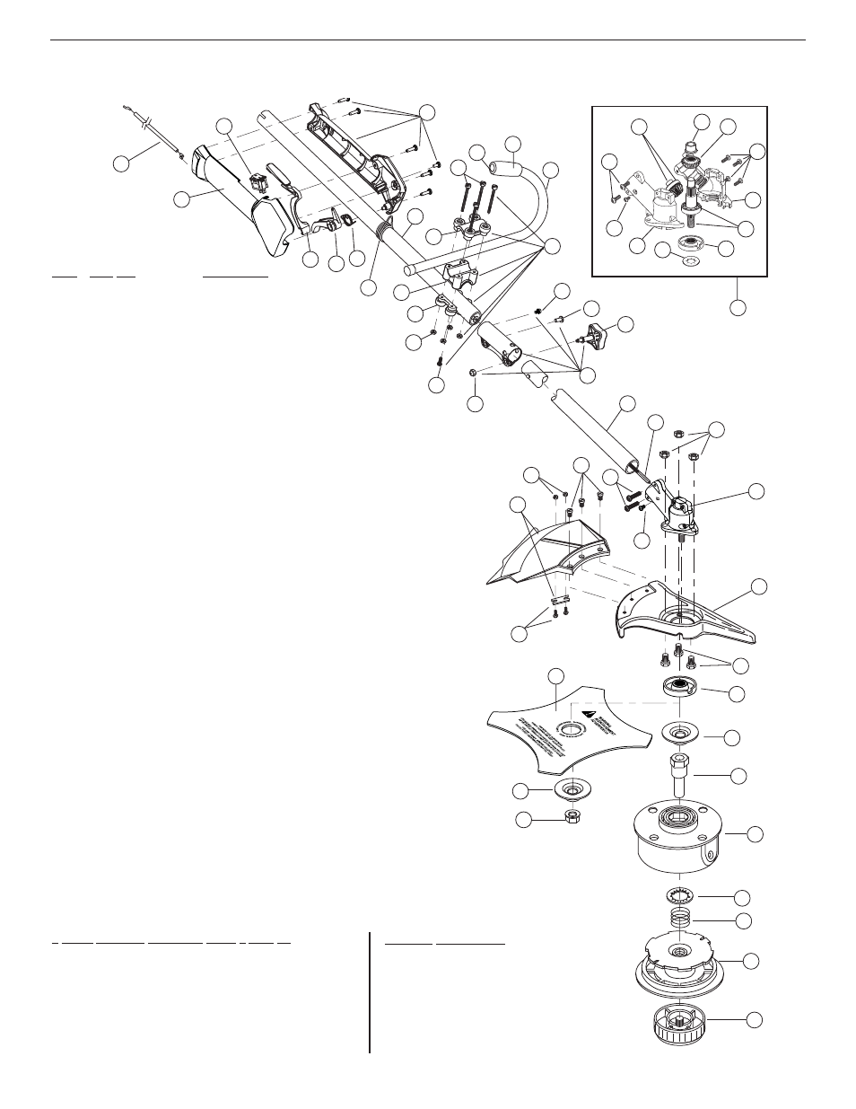 Parts list | MTD YM90 User Manual | Page 81 / 82