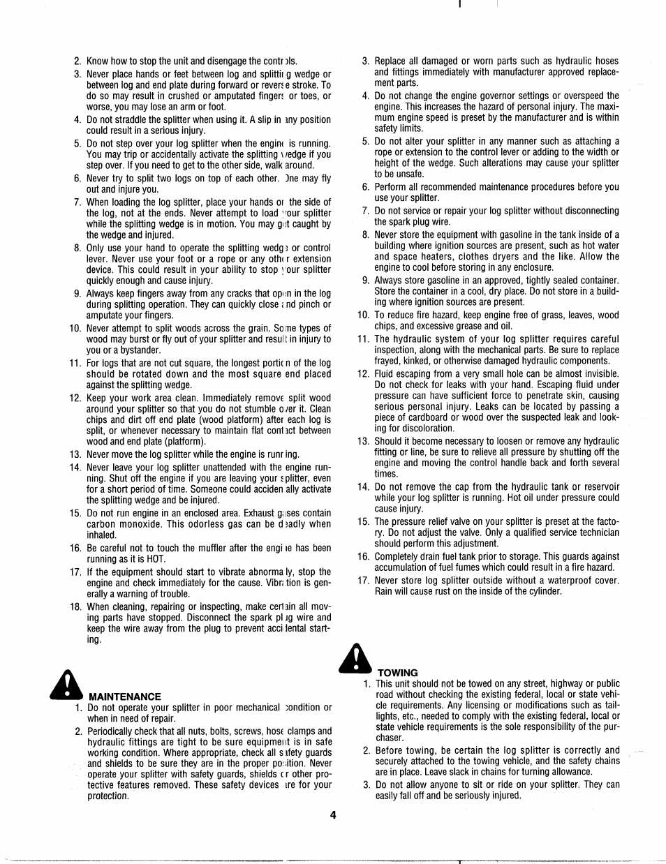 MTD 242-630-000 User Manual | Page 4 / 16