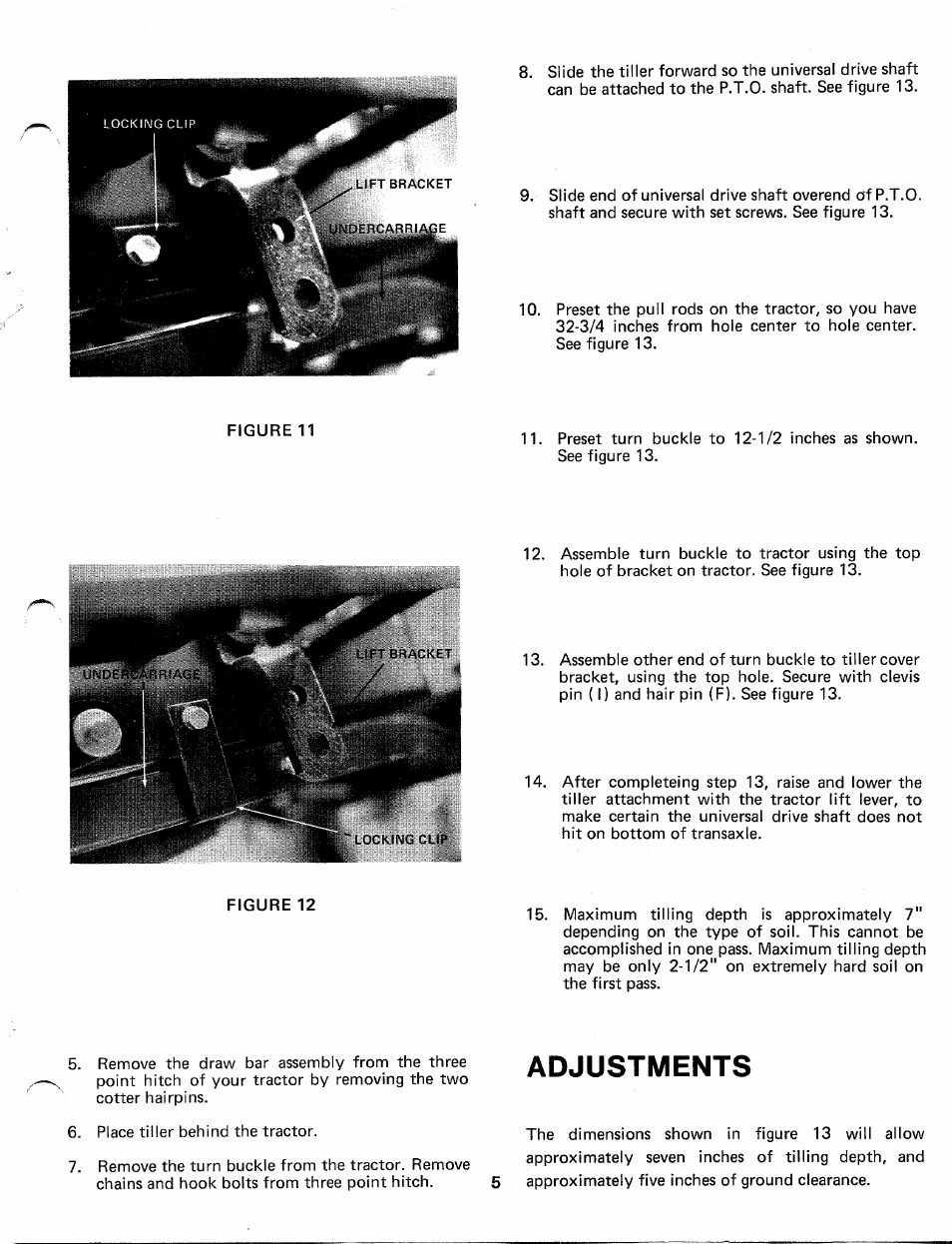 Adjustments | MTD 197-987A User Manual | Page 5 / 12