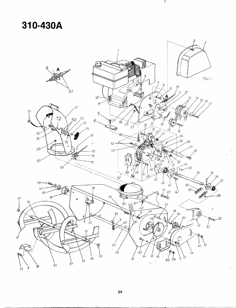 430a | MTD 310-430A User Manual | Page 24 / 27