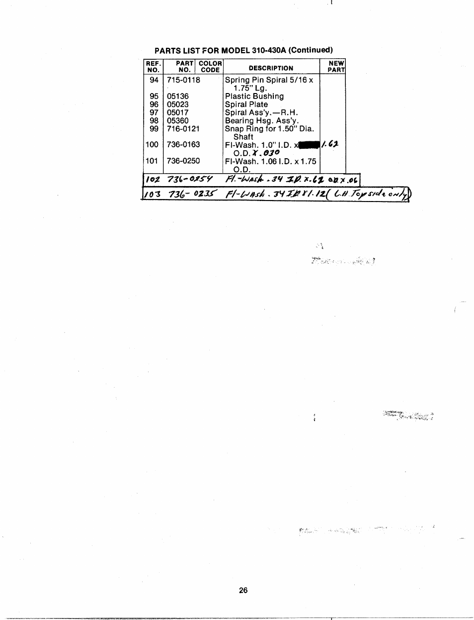 MTD 310-430A User Manual | Page 26 / 27