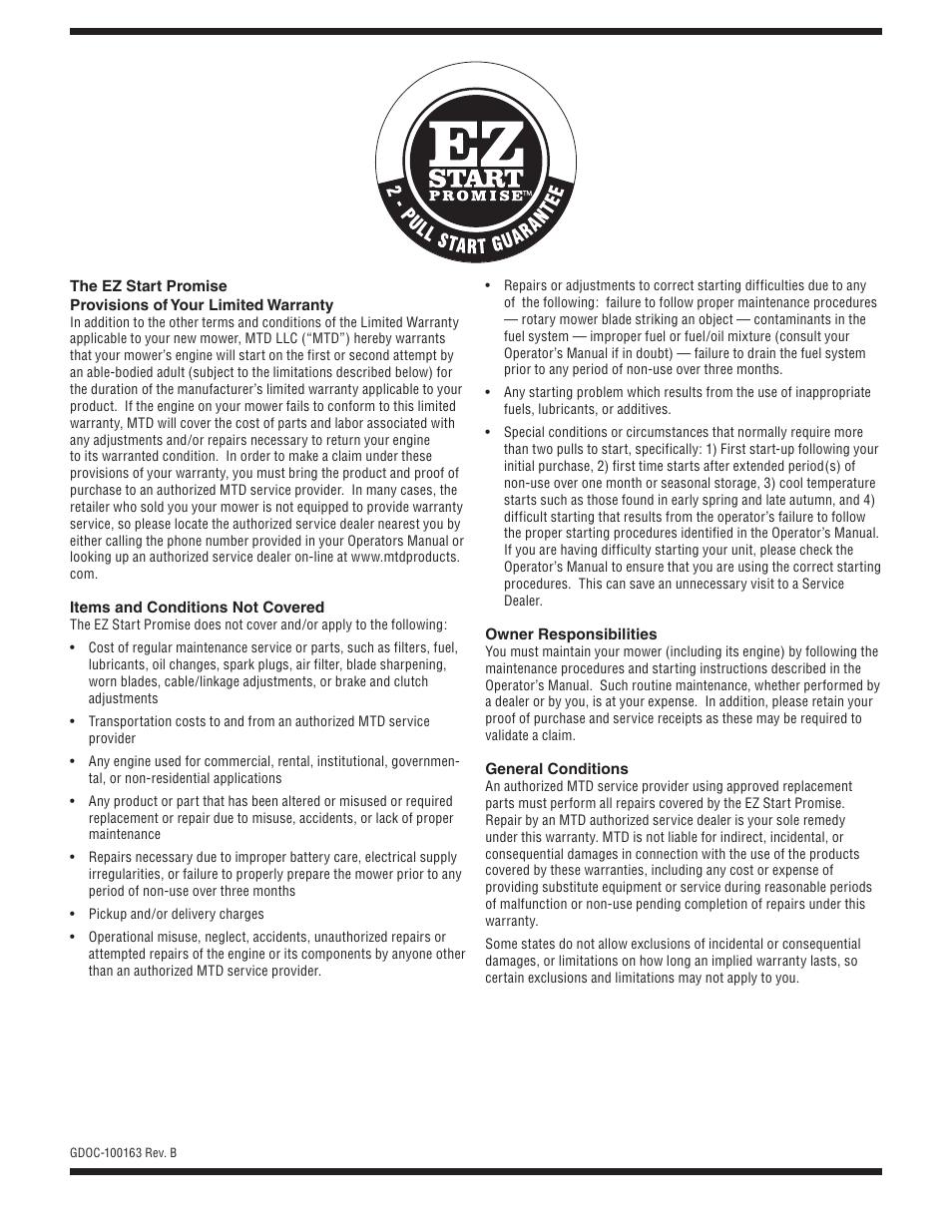 MTD 08M User Manual | Page 22 / 56