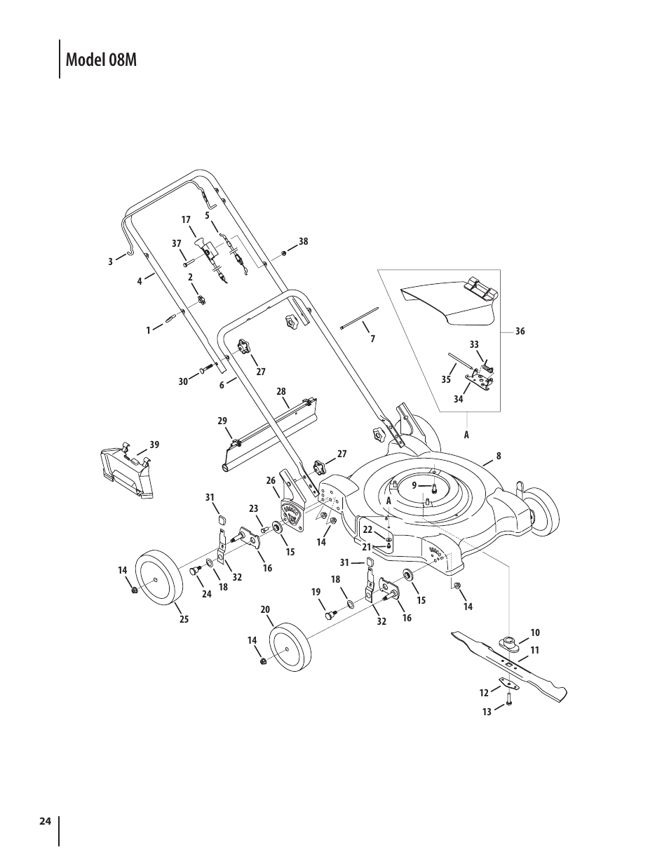 Model 08m | MTD 08M User Manual | Page 24 / 56