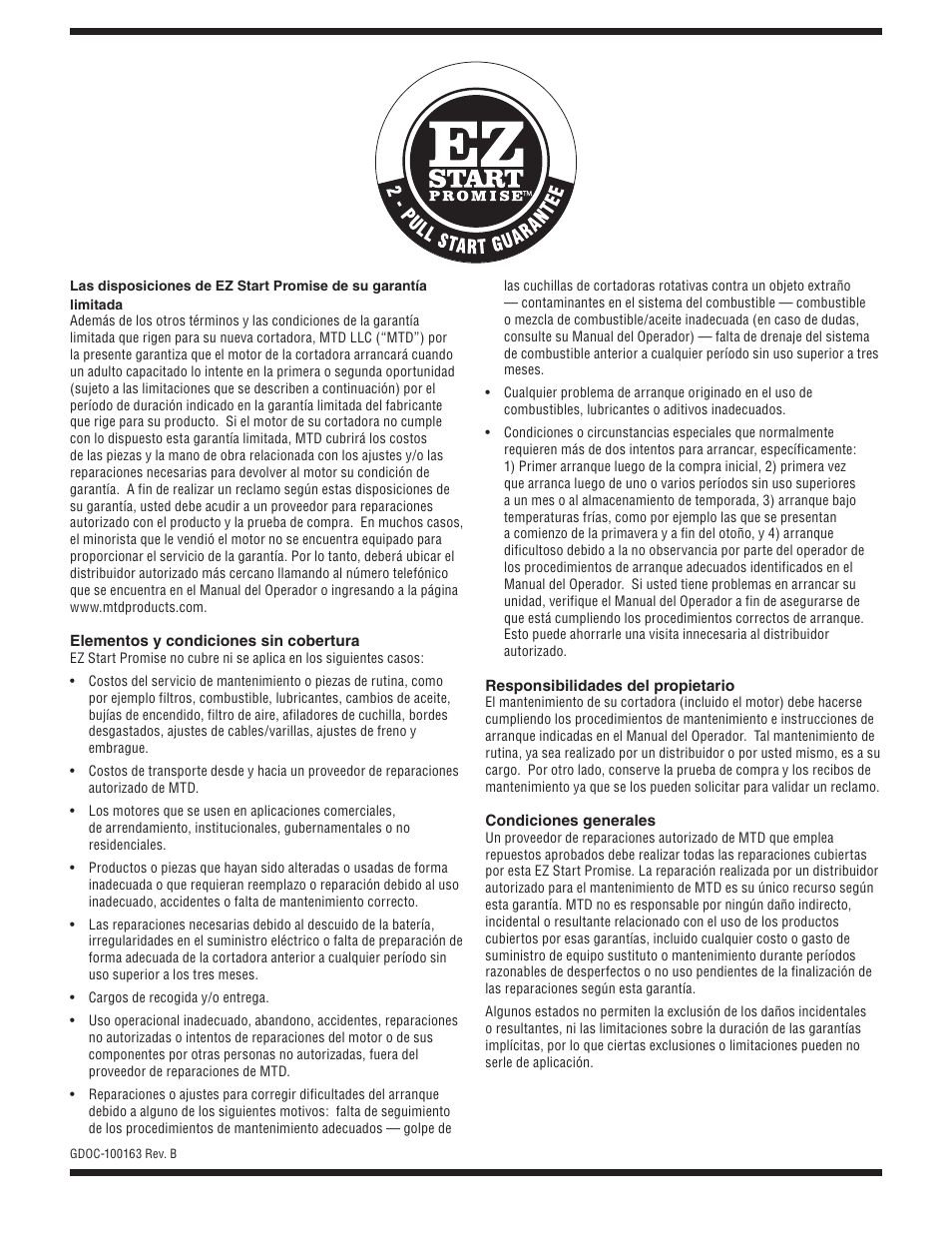 MTD 08M User Manual | Page 53 / 56